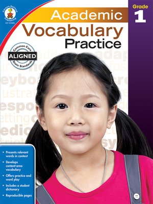 cover image of Academic Vocabulary Practice, Grade 1